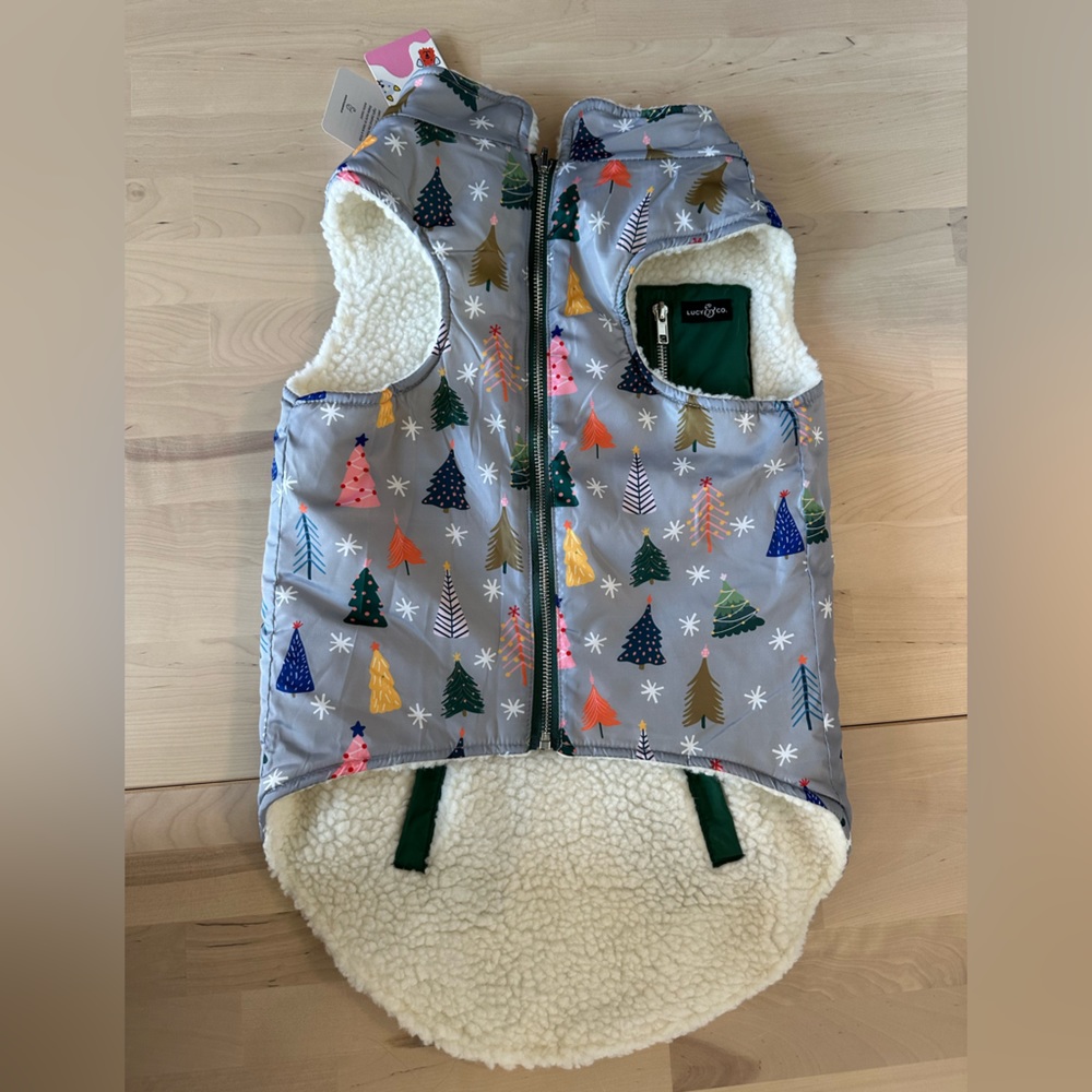 Lucy & Co Limited Edition Tree-mendous Reversible Teddy Vest for Dogs - XL